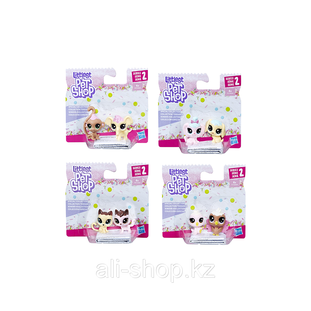 Hasbro Littlest Pet Shop E0399 Литлс Пет Шоп Набор игрушек 2 Зефирных Пета - фото 6 - id-p113514829