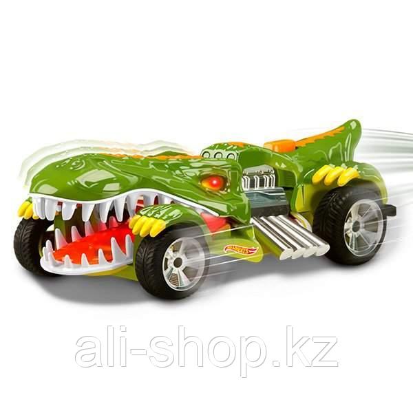 Hot Wheels HW90572 Машинка Хот вилс на батарейках свет+звук, динозавр зеленый 13,5 см - фото 2 - id-p113518966