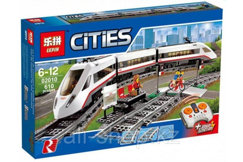 Конструктор Скоростной пассажирский поезд радиоуправляемый LEPIN 02010 аналог LEGO 60051 - фото 1 - id-p113515914