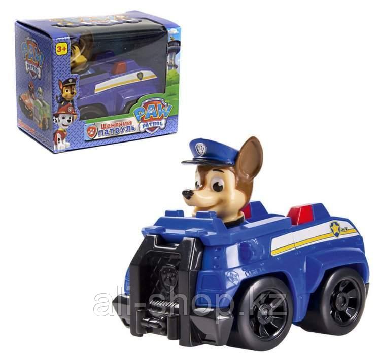 Игрушка Paw Patrol Щенячий патруль Машинка 9-10см. с щенком Чейзом Арт.8903A(39-E) - фото 1 - id-p113516859