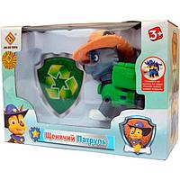 Игрушка Paw Patrol Щенячий патруль серия JD908 Фигурка Щенок в шляпе Рокки,значок Арт.JD908B