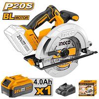 Дисковая пила INGCO 20 В с бесщеточным двигателем и регулируемыми функциями резки CSLI18511