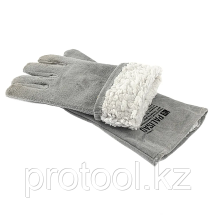 Перчатки спилковые с манжетой для садовых и строительных работ, утолщенные, размер XL// Palisad, фото 2