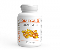 Омега-3 (Omega-3). Содержание триглицеридных ЭПК (EPA) и ДГК (DHA) в 2 капсулах 600 мг.