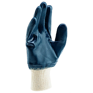 Перчатки трикотажные с обливом из бутадиен-нитрильного каучука, манжет, M// Сибртех, фото 2