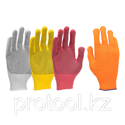 Перчатки в наборе, 4 пары, цвета в ассортименте, ПВХ точка, L, Россия// Palisad, фото 2