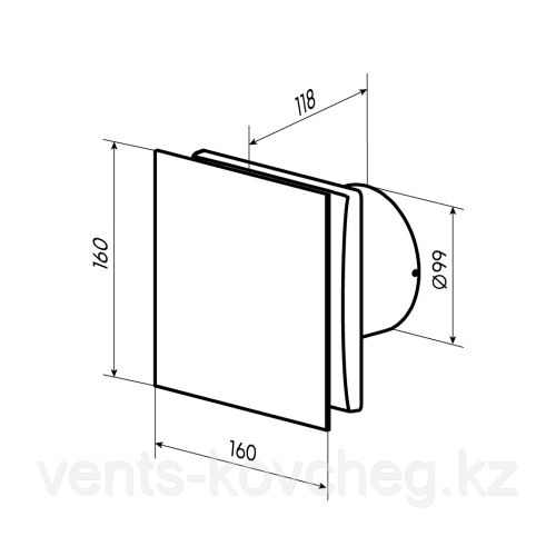 Вентилятор вытяжной бытовой Zernberg AGAT 100 / Тұрмыстық сору желдеткіші Zernberg AGAT 100 - фото 4 - id-p113454919