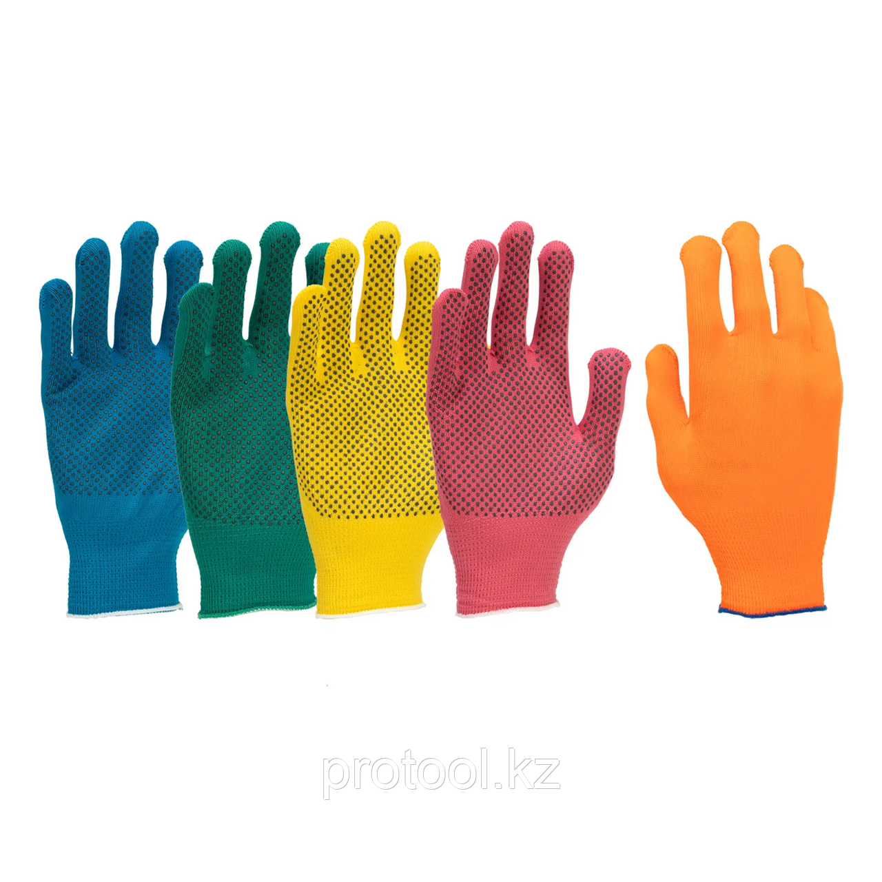 Перчатки в наборе, 5 пар, цвета в ассортименте, ПВХ точка, L, Россия// Palisad - фото 1 - id-p113524063