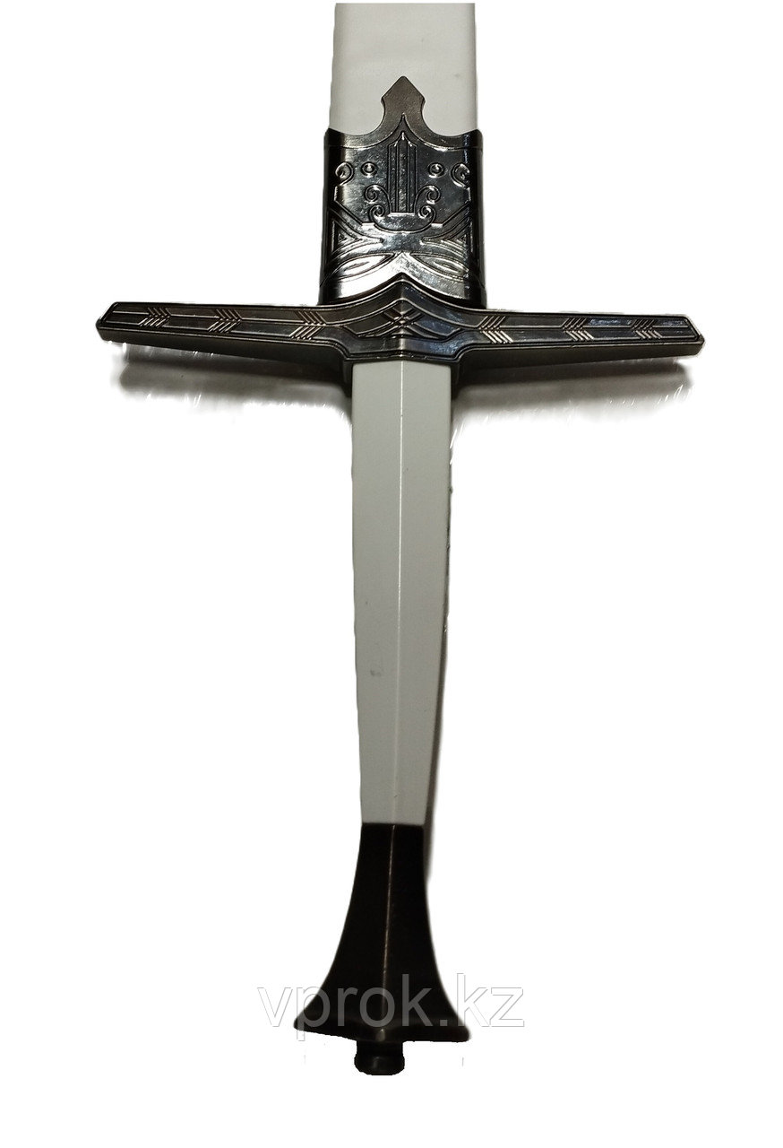 Бутафорский стальной меч Ведьмак "Колдунья Хантер" белый 114 см, 1,8 кг - фото 2 - id-p113525790