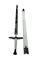 Бутафорский стальной меч Ведьмак  "Колдунья Хантер" белый 114 см, 1,8 кг