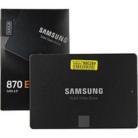 Твердотельный накопитель SSD Samsung 870 EVO, MZ-77E500BW, 500 ГБ, 2.5" SATA III, чтение: 560 МБ/с, запись: