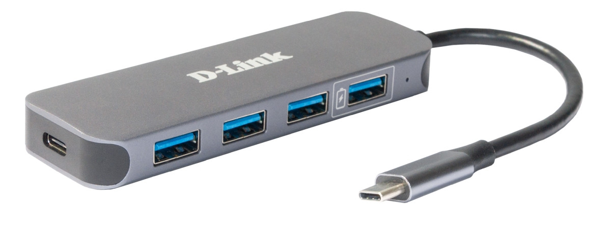 D-link DUB-2340 Компактный концентратор USB 4 x USB 3.0, 1 порт USB Type-C/PD 3.0 и разъемом USB Type-C - фото 3 - id-p113527990