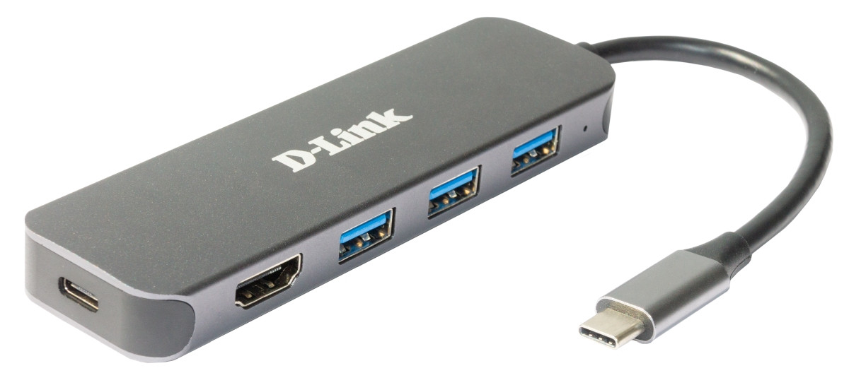 D-Link DUB-2333 Док-станция, 1xUSB Type-C, 3 x USB 3.0, 1 x USB Type-C/PD, 1 x HDMI