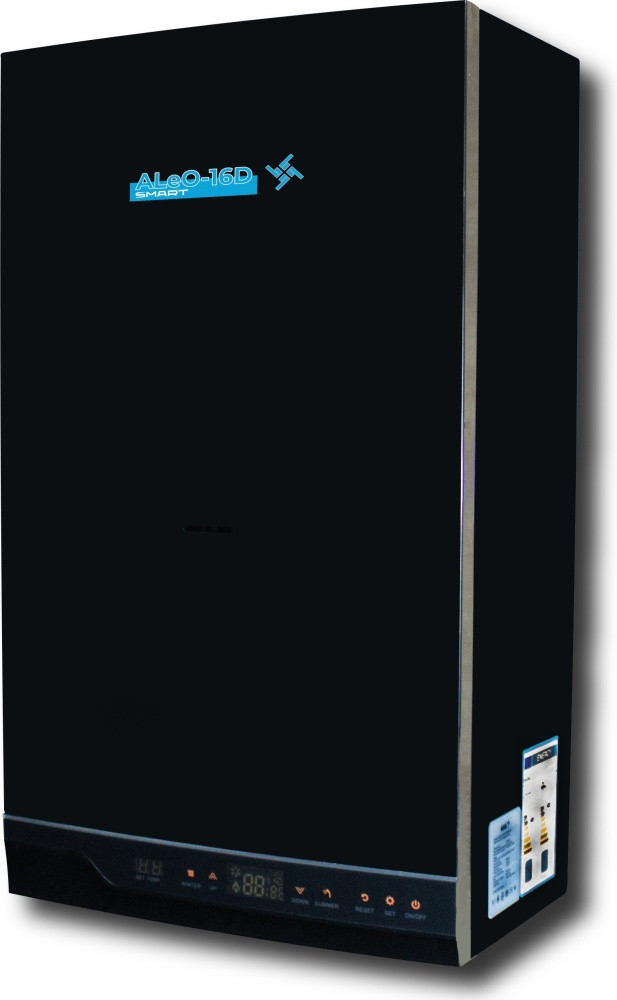 Котел настенный ALeO SMART DOUBLE -24 кВт (черный Wi-Fi) /дымоход - фото 2 - id-p113528029