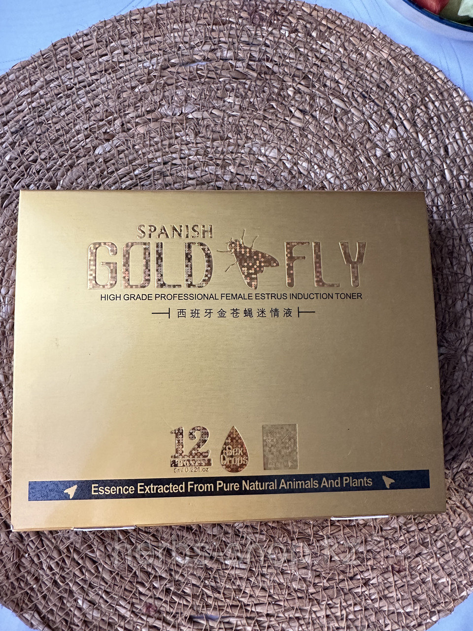 Gold fly шпанская мушка 12 пакетиков жидкие  возбуждающие капли для женщин