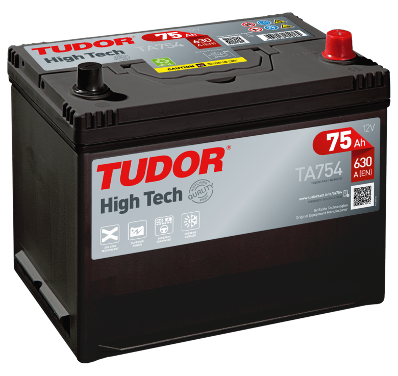 Аккумулятор EXIDE TUDOR TA754 (Азиатский тип) - фото 1 - id-p113550099