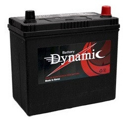 Аккумулятор DYNAMIC 75B24L 58Ah (тонкоклем.) обратная (азиатский тип) - фото 1 - id-p113545259