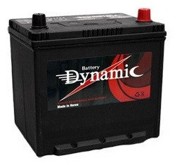Аккумулятор DYNAMIC 75D23L 65Ah обратная (азиатский тип)