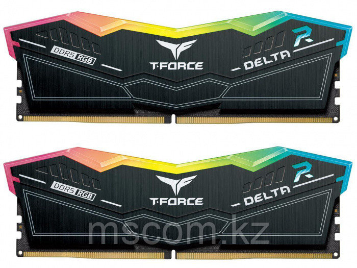 ОЗУ Team Group, T-Force Delta RGB 48 GB Kit, DDR5 (2x24GB), 7200Mhz, CL34-42-42-84, 1.4V, - фото 1 - id-p113545929