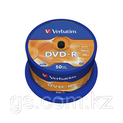 Диск DVD-R Verbatim (43548) 4.7GB 50штук Незаписанный, фото 2