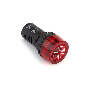 Сигнализатор звуковой CHINT ND16-22FS Φ22 мм красный LED АС220В, фото 2