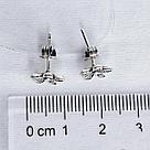 Серьги из серебра с фианитами Италия L78, фото 3