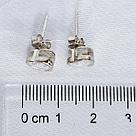 Серьги из серебра с фианитами Италия L15, фото 3