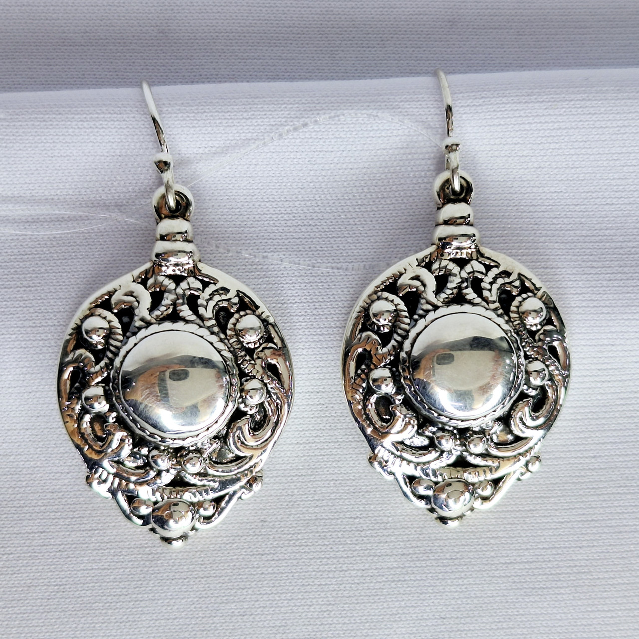 Серьги из серебра с фианитами L915 вставка без вставок, фото 1