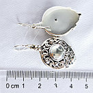 Серьги из серебра с фианитами L915 вставка без вставок, фото 3