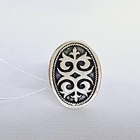 Кольцо Алматы L176 серебро без покрытия вставка без вставок