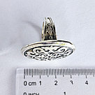 Кольцо Алматы L157 серебро без покрытия вставка без вставок, фото 3