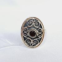 Кольцо Алматы L11 серебро без покрытия вставка сердолик