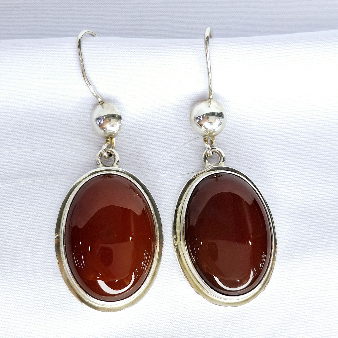 Серьги из серебра с фианитами  L985, фото 1