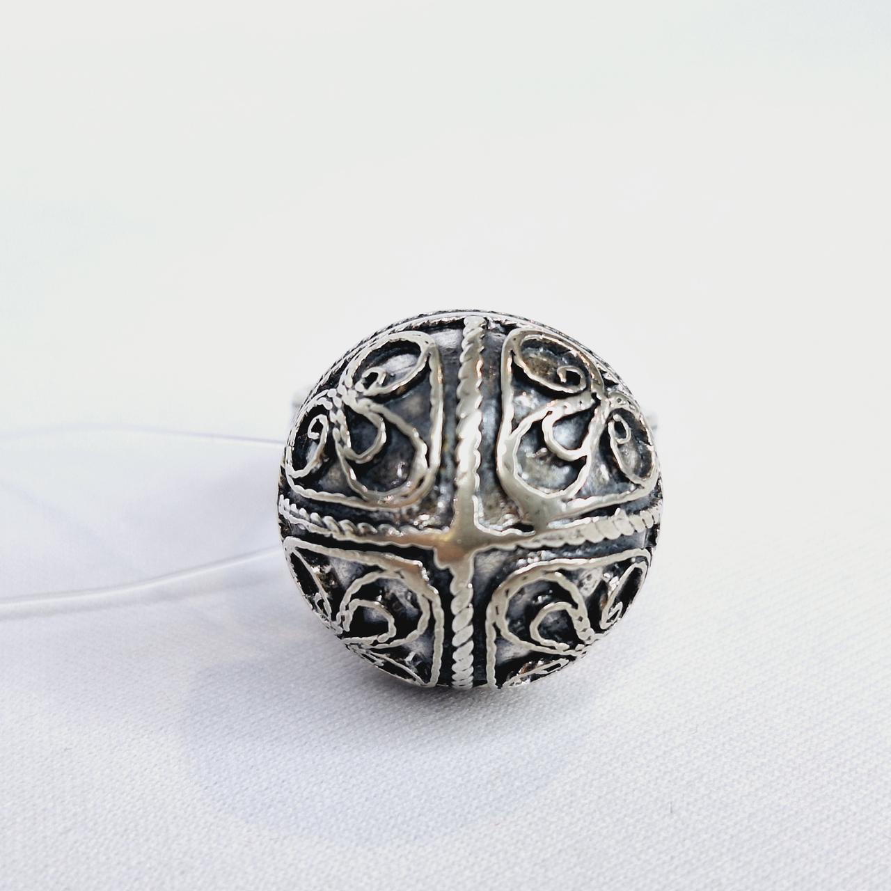 Кольцо Алматы L167 серебро без покрытия вставка без вставок