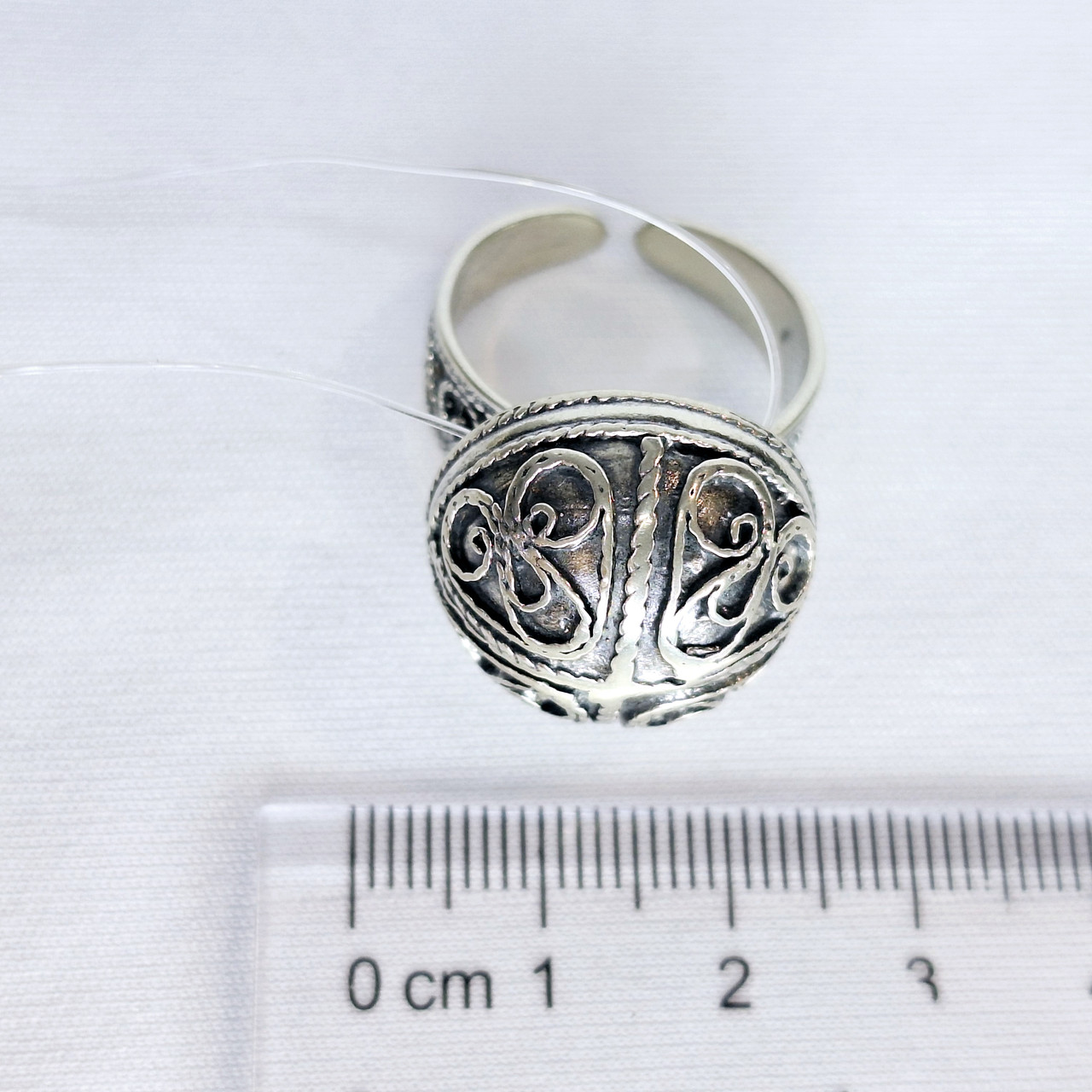 Кольцо Алматы L167 серебро без покрытия вставка без вставок - фото 3 - id-p113558590