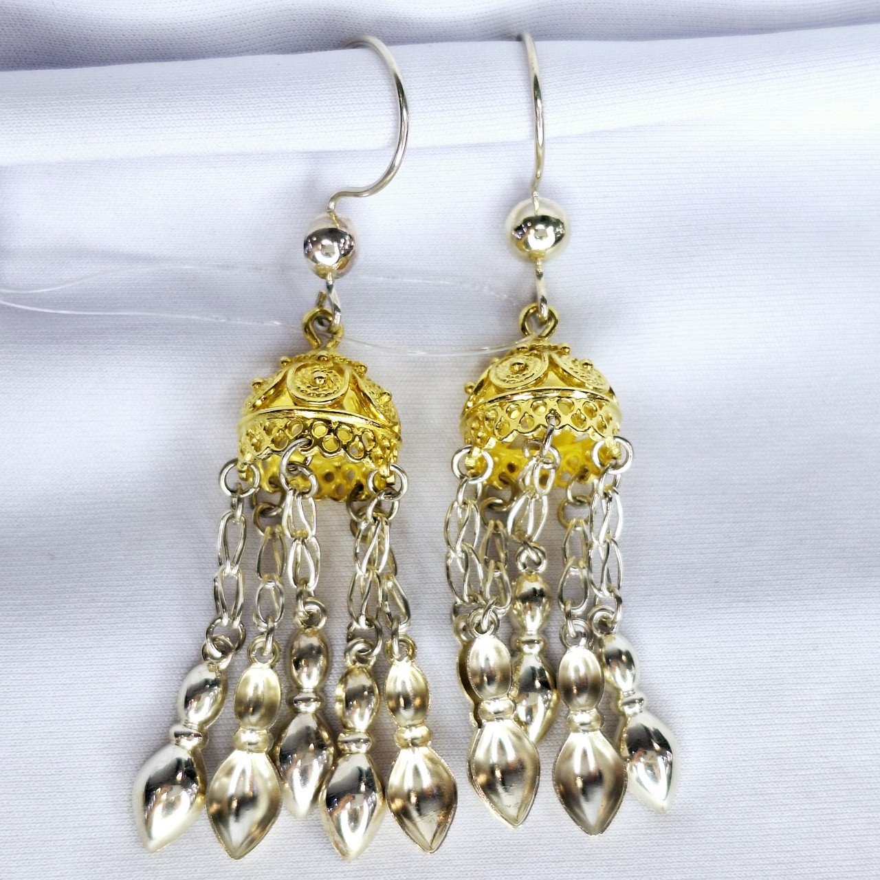 Серьги из серебра с фианитами L824 вставка без вставок, фото 1