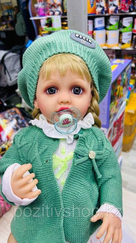 Кукла Реборн разговаривает в зеленой кофточке - фото 3 - id-p113558658