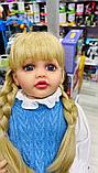 Кукла Реборн разговаривает в голубой жилетке, фото 2