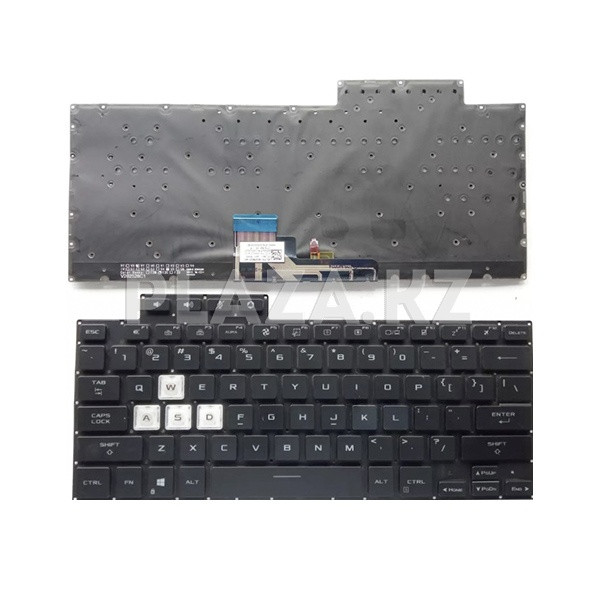Клавиатура Asus TUF Dash F15 FX516 FA516 FX516PR FX516 FX516PE RU/EN с подсветкой, черная - фото 1 - id-p113523047