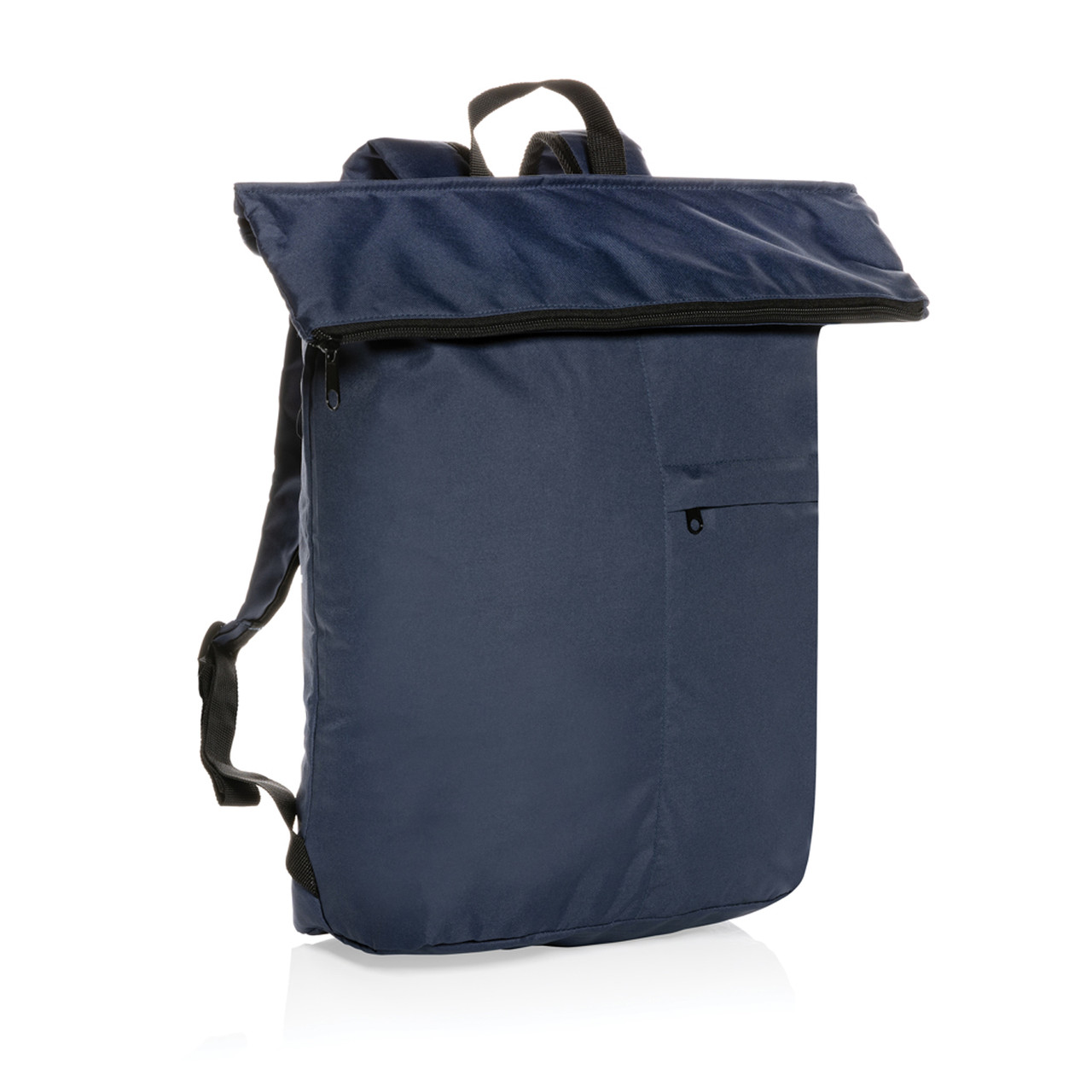 Легкий складной рюкзак Dillon из rPET AWARE™, темно-синий; , Длина 30 см., ширина 14,5 см., высота 46 см.,