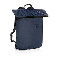 Легкий складной рюкзак Dillon из rPET AWARE , темно-синий; , Длина 30 см., ширина 14,5 см., высота 46 см.,