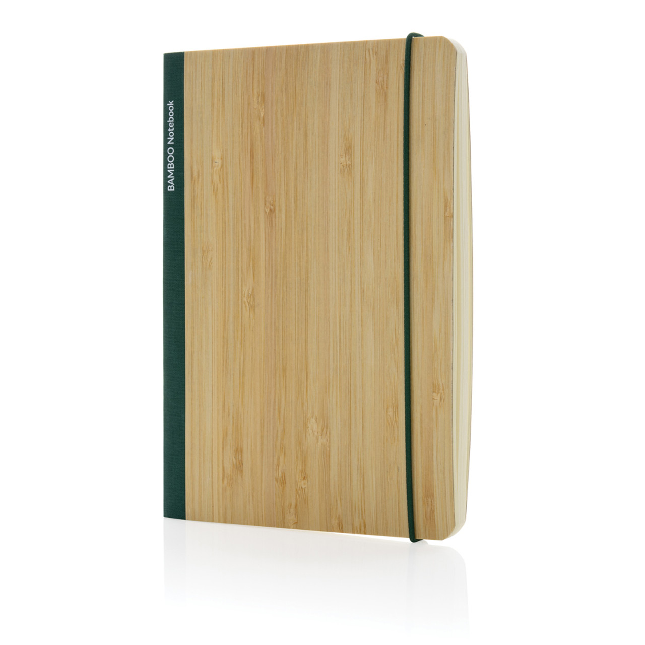 Блокнот Scribe с обложкой из бамбука, А5, 80 г/м², зеленый; , Длина 20 см., ширина 14 см., высота 1,6 см., - фото 1 - id-p113527048
