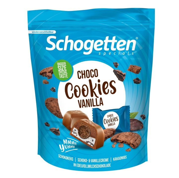 Молочный шоколад Schogetten Choco Cookies Vanilla 116гр