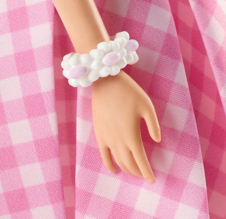 Коллекционная кукла Барби из фильма Марго Робби в роли Барби в розовом клетчатом платье - фото 6 - id-p113562088