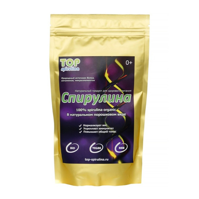 TOP Spirulina Спирулина, порошок,100гр