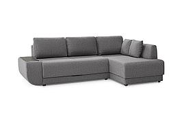 Угловой диван-кровать Консул с правым углом, темно- серый