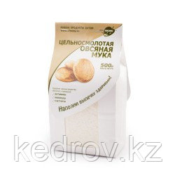 Цельносмолотая овсяная мука, 500 гр.