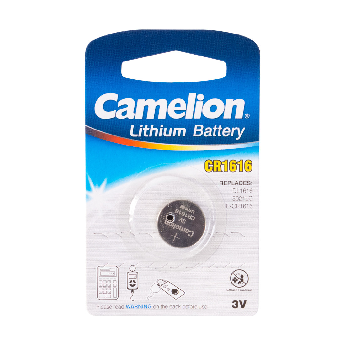 Батарейка CAMELION Lithium CR1616-BP1 - фото 1 - id-p113577058