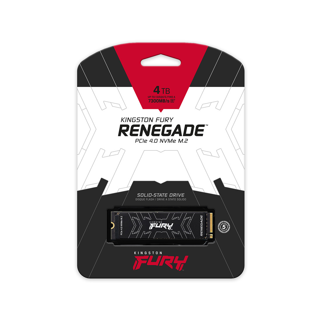 Твердотельный накопитель SSD Kingston FURY Renegade SFYRD/4000G M.2 NVMe PCIe 4.0 - фото 1 - id-p113581228