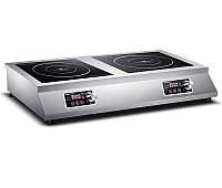 Плита индукционная 2х конфорочная профессиональная